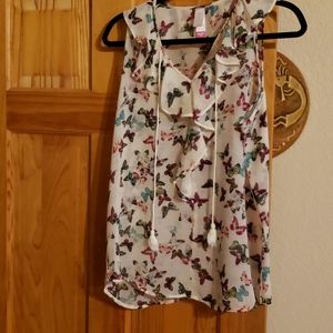 No Boundaries sheer butterfly top NWOT 2XL